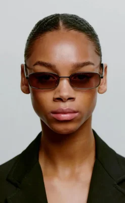 Clearance Solbriller - Noah - Silver Striped Horn Solbriller