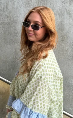 Clearance Solbriller - Noah - Silver Striped Horn Solbriller