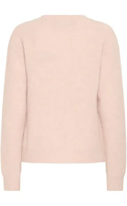 Outlet Striktrøje - Stacy - Mauve Chalk Melange Striktrøjer & Sweat