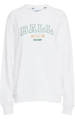 Outlet Sweatshirt -  L. Taylor - Bright White Striktrøjer & Sweat