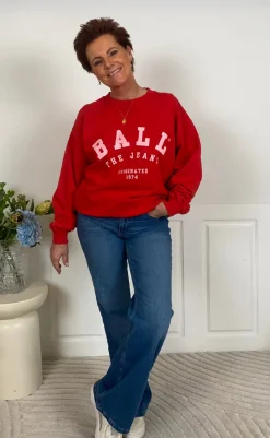 Hot Sweatshirt - Maldini - Chinese Red Striktrøjer & Sweat