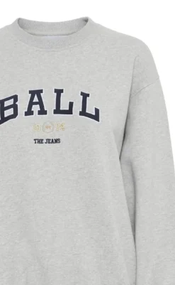 Sweatshirt - Taylor - Medium Grey Melange Striktrøjer & Sweat