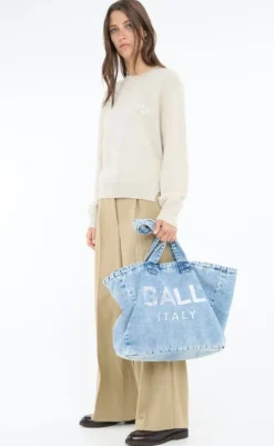 Sale Taske - Prato - Light Blue Denim Tasker