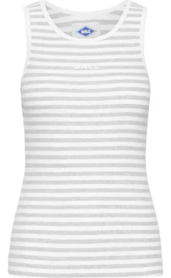 New Top - Altobelli - Blanc de Blanc w. Grey Melange T-shirts & Toppe