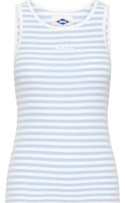 New Top - Altobelli - Blanc de Blanc w. Powder Blue T-shirts & Toppe