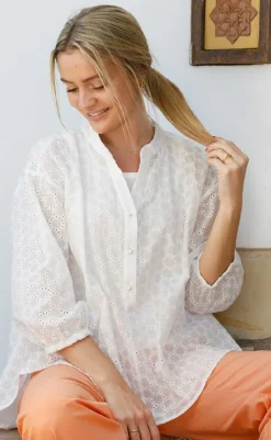 Online Bluse - Frida - White Bluser