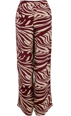 Discount Bukser - Luna - Berry Zebra Bukser & Jeans