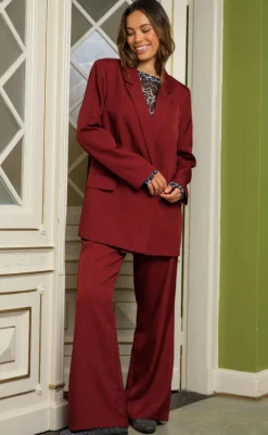 Clearance Bukser - Zarra - Wine Bukser & Jeans