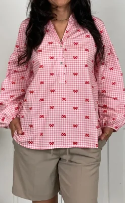 Sale Skjorte - Witty - Pink Bow Skjorter