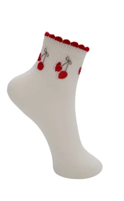 Strømper - Drue Cherry - Off White Strømper & Strømpebukser