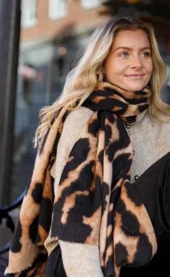 Sale Tørklæde - Felina - Brown Leo Tørklæder & Vanter