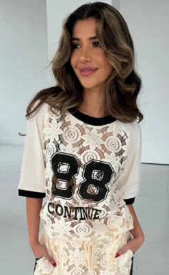 Bluse - Conni 88 Lace - Off White Bluser