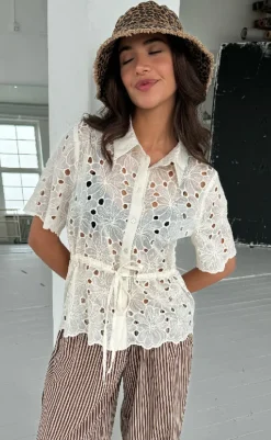 Outlet Bluse - June - Off White Bluser