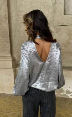 Sale Bluse - Thea - Silver Bluser