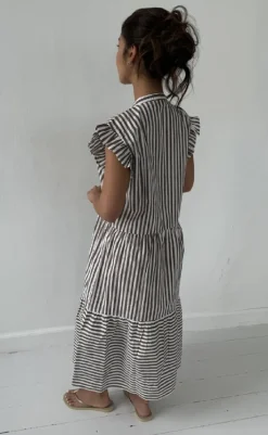 Discount Kjole - Bea - Brown Stripe Kjoler