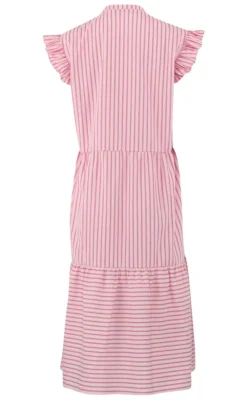 Hot Kjole - Bea Long - Pink Stripe Kjoler