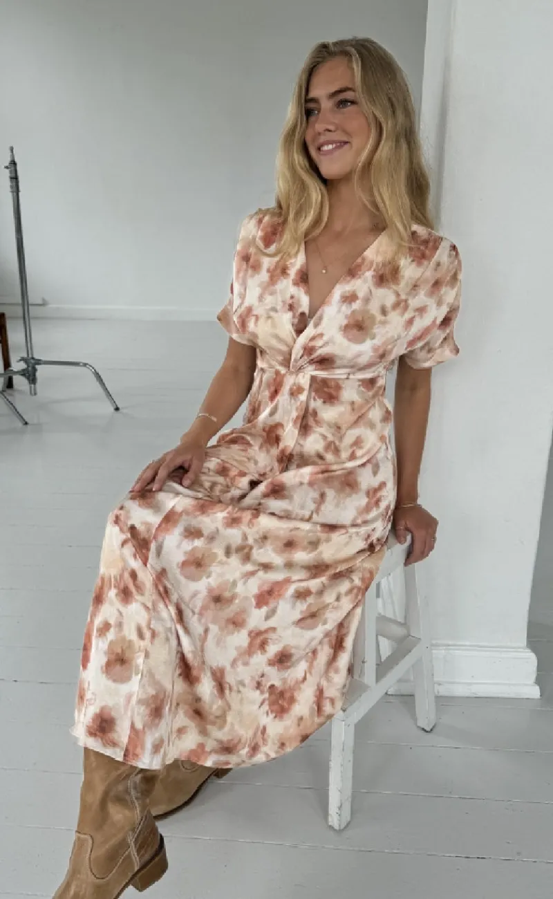 Best Kjole - Marly - Burned Flowerprint Kjoler