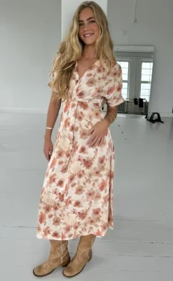 Best Kjole - Marly - Burned Flowerprint Kjoler