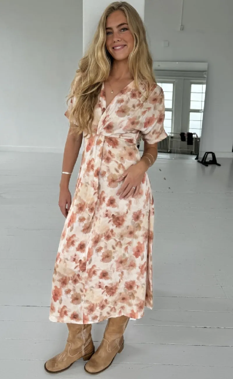 Best Kjole - Marly - Burned Flowerprint Kjoler