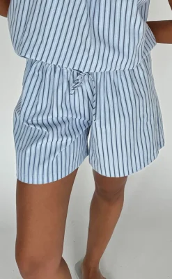 Clearance Shorts - Lis - Blue Stripe Shorts