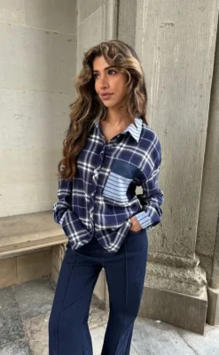 Sale Skjorte - Alice Mix - Blue Check Skjorter