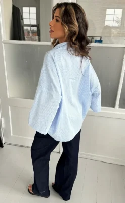 Sale Skjorte - Klara - Blue Stripe Skjorter