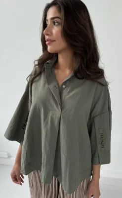 Online Skjorte - Klara Patch - Army Skjorter