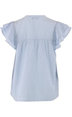 Discount Top - Christel - Blue Stripe T-shirts & Toppe