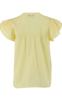 Online Top - Christel - Light Yellow T-shirts & Toppe