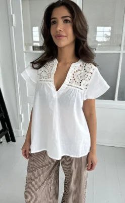 Discount Top - Christel - White T-shirts & Toppe