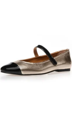 Hot Ballerinaer - Love For A Reason - Gold Loafers & Ballerinaer