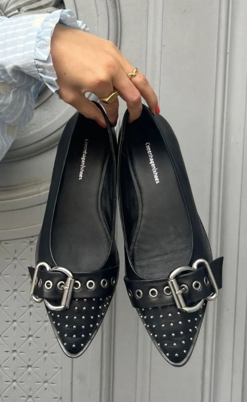 Clearance Ballerinaer - As The Move - Black Loafers & Ballerinaer