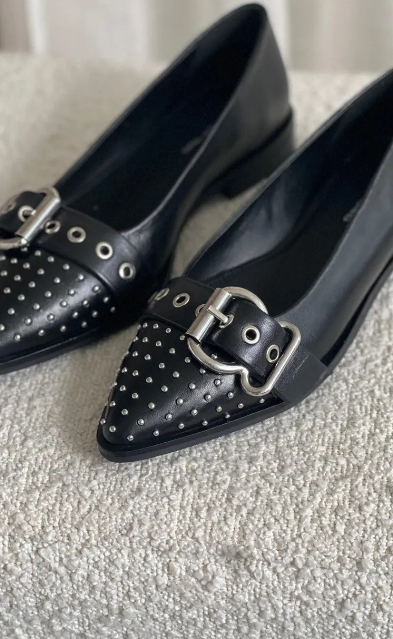 Clearance Ballerinaer - As The Move - Black Loafers & Ballerinaer