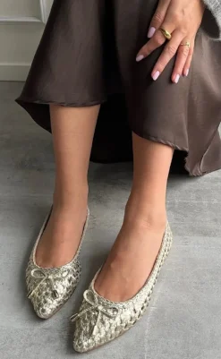 New Ballerinaer - On My Love - Gold Loafers & Ballerinaer