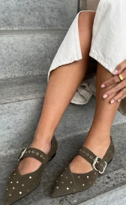 Online Ballerinaer - Be Sure - Army Loafers & Ballerinaer