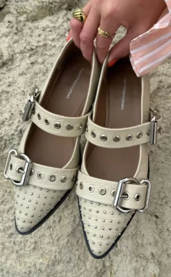 Discount Ballerinaer - Future Vibes - Beige Loafers & Ballerinaer