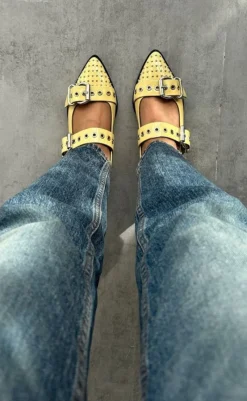 Sale Loafers - Future Vibes Pantent - Yellow Loafers & Ballerinaer