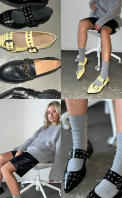 Sale Loafers - Future Vibes Pantent - Yellow Loafers & Ballerinaer