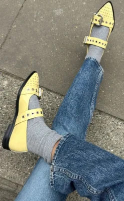 Sale Loafers - Future Vibes Pantent - Yellow Loafers & Ballerinaer
