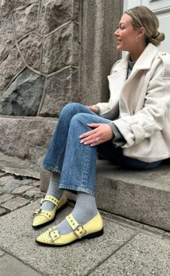 Sale Loafers - Future Vibes Pantent - Yellow Loafers & Ballerinaer