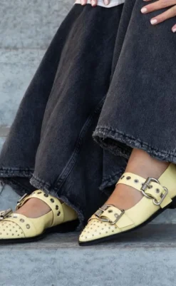 Sale Loafers - Future Vibes Pantent - Yellow Loafers & Ballerinaer