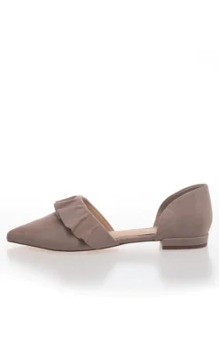 Discount Loafers / Ballerina - New Romance Suede - Beige Loafers & Ballerinaer