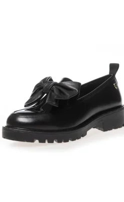 New Loafers - Hello Bow - Black Loafers & Ballerinaer