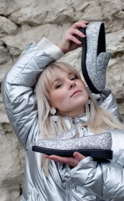 Hot Loafers - Loafer - Silver Loafers & Ballerinaer