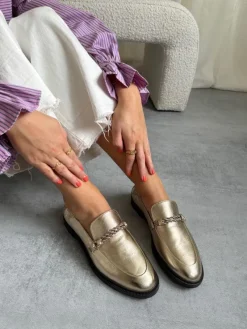 Online Loafers - Love And Walk - Platino Loafers & Ballerinaer
