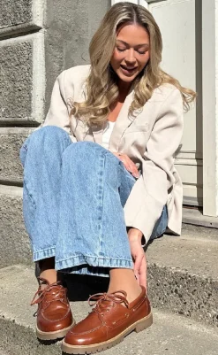 Best Loafers - The Walk - Leather Cognac Loafers & Ballerinaer