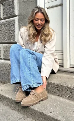 Online Loafers - The Walk - Suede Biscuit Loafers & Ballerinaer