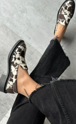 Outlet Loafers - Celina - White/Brown Loafers & Ballerinaer