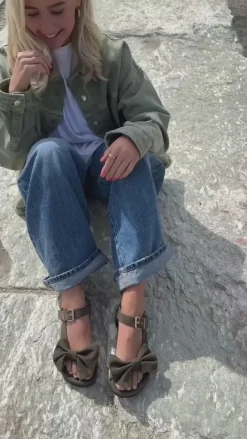 Discount Sandal - The Summer Breeze - Grey Denim Sandaler