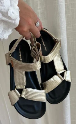 Sandaler - Carrie Leather - Gold Sandaler